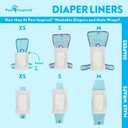 Paw Inspired Dog Diaper Liners | Inserts for Washable Covers, Female Dog Diapers, and Male Dog Belly Bands | Leakproof, Super Absorbent (30 Count)