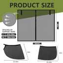 Yahenda Car Window Screens for Camping, SUV Tailgate Screen Included, 5 Pcs Car Window Bug Screens Set, Mosquito Net Privacy Shade for SUV Camping Side Windows & Trunk(XL)