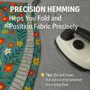 2 x Magnetic Seam Guide and Flex Silicone Hemmer with Needles for Sewing Machine, Multifunctional Polygonal Hemmer Guide with Scale, Universal Sewing Quilting Supplies Accessories Tools (PINK)