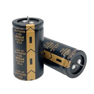 Cermant 2pcs 100V 10000UF Capacitor 35x70MM(1.38x2.76in) High Frequency Aluminum Electrolytic Capacitors for TV, LCD Monitor, Game