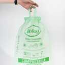 1.2 Gallon Compostable Drawstring Food Scrap Bags by BioBag, 80 Count, BPI Certified, Meets ASTM D6400 Standards, Made in USA, Kitchen Counter Bin Liners