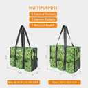 TOPDesign Utility Water Resistant Tote Bag with 13 Pockets, Top Zipper Closure & Thick Bottom Support, for Working Women