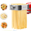 Metal Pasta Maker Attachment for Kitchenaid Stand Mixers 3 in 1 Set Includes Pasta Roller Spaghetti Cutter & Fettuccine Cutter and Cleaning Brush, Pasta Attachment