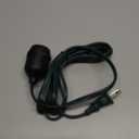 E26 Waterproof Pendant Light Socket, 6FT Industrial Power Cord, IP65 Rated Hanging Light Kit for Garage, Workshop, Patio (Bulb Not Included).