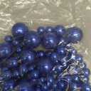308Pcs Faux Beads Vase Filler for Centerpieces, No Hole Bead for Vase, Beads for Wedding Makeup Party Home Birthday Table Decor Decoration-8/10/14/20mm (Navy Blue)