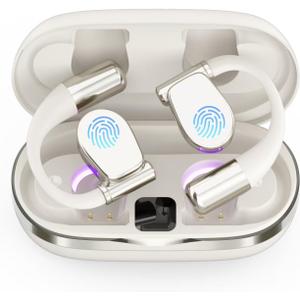 AI Language Translator Earbuds, OWS Real-Time 3-in-1 Translation Earbuds 144 Languages & Accents, Audifonos Traductores Ingls Espaol, Translation Device for Travel BusinessWhite