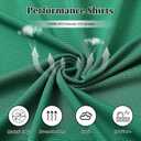 Mens Golf Shirts Long Sleeve Moisture Wicking Collared Work Business Casual Tennis Polo Shirts for Men (XL)