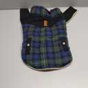 Queenmore Dog Winter Coat Warm Dog Jacket for Cold Weather, Quilting Puffer Plaid Coats for Small/ Medium Dogs Waterproof, Girl/ Boy Pet Christmas Coat, Pet Snowsuit with Leash Hole/ Fleece Padding, M