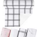 3 x Non-Adhesive Shelf and Drawer Liner for Kitchen Cabinets, 12 in x 10FT Strong Non-Slip Cabinet Liners for Shelves, Refrigerator, Pantry Storage, Bathroom Closet, Easy to Clean & Cut,Stripes