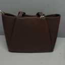Work Tote Bags for Women 15.6 Inch - Laptop Tote Bag with Zip Compartments - Large PU Leather Office Purse Computer Briefcase