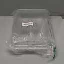 Clear Premium Acrylic Rectangles Serving Tray with Lid (12.63" x 8.75" x 3.38") Perfect for Parties, Events, & Dining