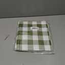 Waterproof Plaid Tablecloth Fabric - Square 58x58 Inch Classic Gingham Checker Table Cloth for Indoor/Outdoor Use - Buffalo Table Cover for Picnics, BBQs, and Parties