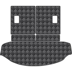 Cargo Mat & Backrest Mats for 2016-2023 Mazda CX-9 Accessories, All Weather Waterproof Rear Cargo Liner Rear Trunk Liner Back Seat Cover Protector
