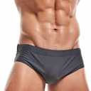 KOTENKO Men Swimwear Swimming Briefs Bikini Boxer Trunks Swimsuits Bathing Suits (Black, X-Large)