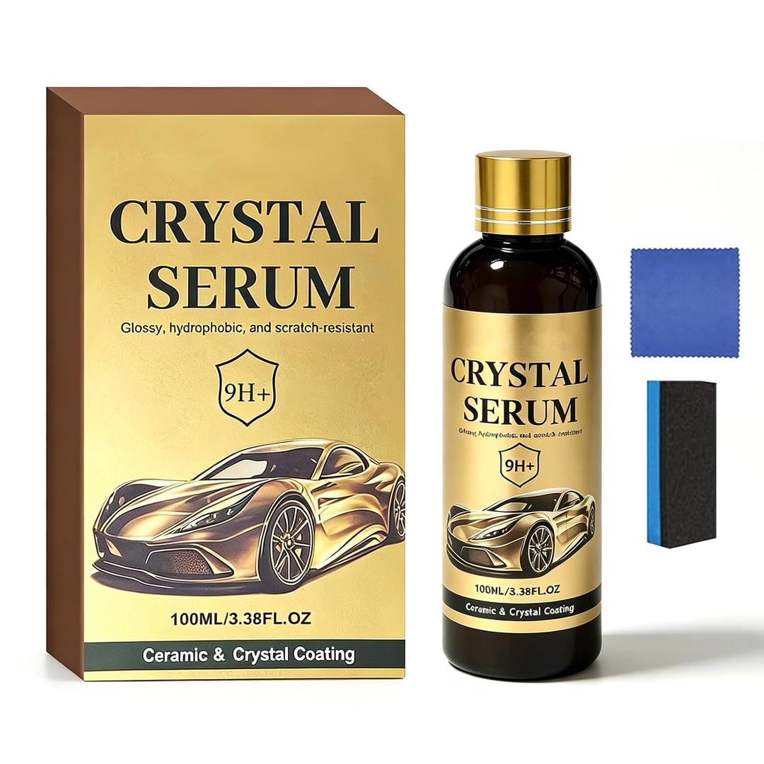 100ML Crystal Serum -2026 New Model Advanced Graphene Ceramic Coating for Cars,9H Graphene Coating for Auto Car Detailing,Gloss Hydrophobicty Anti Scratch