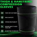 beister Thigh Compression Sleeves, Hamstring Support Brace, L