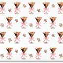 Preppy Espresso Martini Beach Towels Oversized 30x60 Inch, Girly Coquette Bow Cocktail Lightweight Towel Blanket Gifts for Espresso Martini Party Favor Pool Travel Swimming Camping Women Girls