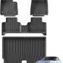 SMABEE Floor Mats & Cargo Liner for 2024 2025 2026 Volvo EX30 | 2026 EX30 Accessories,All Weather Floor Liner,1st & 2nd Row,Car Mats,Cargo Mat,Heavy Duty,Non-slip,TPE,Black