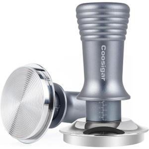 53.3mm Espresso Tamper, Premium Barista Coffee Tamper with Constant 30lb Calibrated Spring Loaded, 100% Stainless Steel Base, Tamper Fits for All 53mm 54mm Portafilters, Espresso Accessories