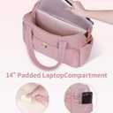 Wandering Nature Personal Item Travel Bag, Small Duffle Bag for Women with Wet Pocket & 14'' Laptop Compartment, Lightweight Carry on Weekender Duffel, Vertical pattern (Pink)