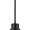 Emak 10 Inch Large Pendant Light, Black Pendant Lights Kitchen Island with Seeded Glass Shade, Modern Farmhouse Island Lights for Kitchen, Dining Room, Entrance, PL126-BK-SG