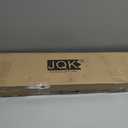 JQK Bathroom Glass Shelf, Shelf with 29 Inch Towel Bar Tempered Glass Shower Storage 30 by 5 inches, 304 Stainless Steel Brushed Finish Wall Mount, TGS100L30-BN