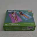 SLOOSH Inflatable Pool Floats Raft,Floating Lounge for Adults,64x32 inch Swimming Mat Pool Mattress with Headrest,2 Pieces Float Air Mat for Summer Water Beach Fun