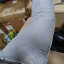 Ubauba Memory Foam Body Pillow, Full Larga Body Pillows for Adults, Firm & Fluffy Long Bed Pillows for Sleeping (20x54 inch, Grey)