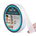 LifeGrip Transparent Anti Slip Tape, 1 inch by 17 feet, Non-Slip Traction Grip Tape to Tubs, Boats, Stairs, Clear, Soft, Comfortable for Bare feet (1" X 17')