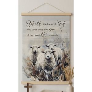 Lamb of God Sign, Bible Verse, 2 Qty