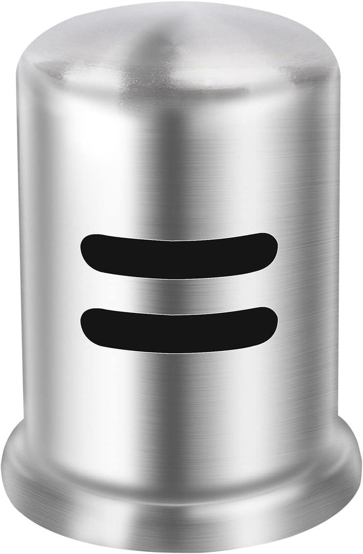 Dishwasher Air Gap Cover D201-1-62 Fits Most Air Gap Bodies with Solid Brass Inside and Brushed Nickel Surface, Cap Only, Pack of 1