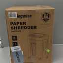 Wingwise 120-Minute Paper Shredder - 15-Sheet Capacity, 30L7.9 Gallon Bin, 58dB Quiet Operation, P4 Cross-Cut Heavy-Duty Shredder for Home & Office Use