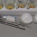 Birity Glass Cups with Lids and Straws,24oz Glass Tumbler With Handle,4 Pack Reusable Iced Coffee Cup with Lids-Mason Jar with Lid and Straw,Boba Cup for Cold & Hot Drinks,Smoothies Cup,Travel Mug