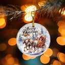 3 x Christmas Decoration Hanging Ornaments, Crystal Ornaments for Christmas Tree, 2024 Christmas Ornaments for Hanging to Decorate Office, Christmas Party, Classroom, Shop, Restaurant, FireplaceWagon