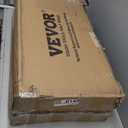 VEVOR Utility Service Cart, 2 Shelf 550LBS Heavy Duty Plastic Rolling Utility Cart, Medium Lipped Shelf, 360 Swivel Wheels, Ergonomic Storage Handle for Warehouse Garage, Black