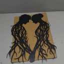 LIYOUYA Branch Couple Metal Wall Decor - Modern Love Room Decor Black Wall Art Home Decor for Living Room, Bathroom, Bedroom, Dining Room (Black)
