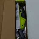 SnapFresh Cordless Electric Scissors, 4V Electric Mini Box Cutter, Carpet & Cardboard Cutter Tool with a Replacement Blade/Charger, Rotary Cutter for Cardboard Packages Leather Plastic Green