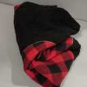 Kuoser Dog Winter Coat, Reversible Waterproof Dog Jacket with Leash Hole, Warm Dogs Fleece Vest Adjustable Doggy Cold Weather Clothes Plaid Christmas Outfit Pet Apparel for Extra Large Dogs, Red 3XL (XXX-Large (Chest Girth: 35.4-43.3'' ))