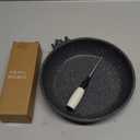 CAROTE Nonstick Frying Pan Skillet,Non Stick Granite Fry Pan Egg Pan Omelet Pans, Stone Cookware Chef's Pan, PFOA Free,Induction Compatible(Classic Granite, 8-Inch) (Black)