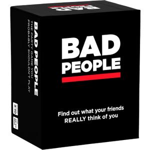 BAD PEOPLE Party Game - Find Out What Your Friends Really Think of You - Hilarious Adult Card Game for White Elephant Parties, Stocking Stuffers and Board Games Night with Friends