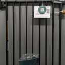 Babelio 34" Extra Tall Baby/Dog Gate with No Threshold Design Walk Thru Door, 26-43" Auto Close Safety Gate for Babies, Elders and Pets, Fits Doorways, Stairs, and Entryways, Black