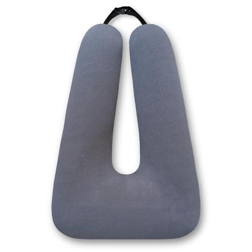 FHSGGP Travel Pillow Car Pillow Kid Car Sleeping The Sleeping Aid for Adults and Kids on Road Trips Sponge Kids Travel Pillow Provides Body and Head Support Gray