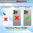 VANAVAGY Wallet Case Compatible for iPhone 15 Pro for Women Men with Credit Card Holder,RFID Block Leather Flip Folio Phone Cover Magnetic Clasp Kickstand with Screen Camera Protector,Black