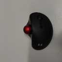 seenda Wireless Trackball Mouse, Ergonomic Bluetooth Rollerball Mouse Rechargeable, 3 Device Connection Optical Mice Adjustable DPI Thumb Control Mice Compatible for PC/Laptop/Windows/Mac - Black&Red