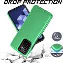 Ailiber for HMD Vibe 4G TA-1590 Case, with Screen Protector, Dual Layer Shockproof Protective, Silicone Bumper Non Slip Back, Heavy Duty Rugged Cell Phone Cover for HMD Vibe 4G N159V[Not Fit 5G]-Green