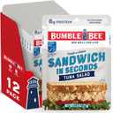 Bumble Bee Sandwich in Seconds Tuna Salad, 2.5 oz Pouches (Pack of 12) - Ready to Eat - Wild Caught Tuna Packet - 8g Protein per Serving - Gluten Free