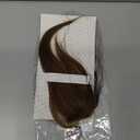 Clip in Bangs, 100% Real Human Hair, Human Hair Clip in Bangs, Middle Part HairPieces, No Tangle & Smooth, 11g #04 Medium Brown