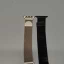 BELONGME 2Pack Mesh Loop Compatible with Apple Watch Bands for Women Men 40mm 41mm 38mm 42mm 44mm 45mm 49mm 46mm Series 11 10 9 8 7 6 5 4 Ultra3 SE3 2, Stainless Steel Metal Magnetic Strap for iWatch