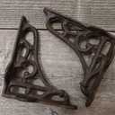 2 Antique Style Shelf Brace Wall Bracket Cast Iron Brackets Small 3 1/2" X 3 7/8"
