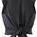 Smismivo Tankini Tops for Women Open Back Swim Tank Top Bathing Suit with Padded Sports Bra Bikini Top Two Piece No Bottom (Black, M)